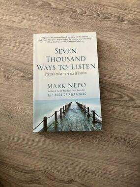 3/$15 Seven Thousand Ways to Listen by Mark Nepo — Soft Blue & White Cover
